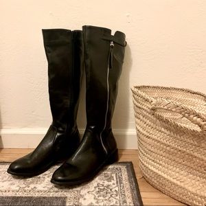 TALL FAUX LEATHER BOOTS